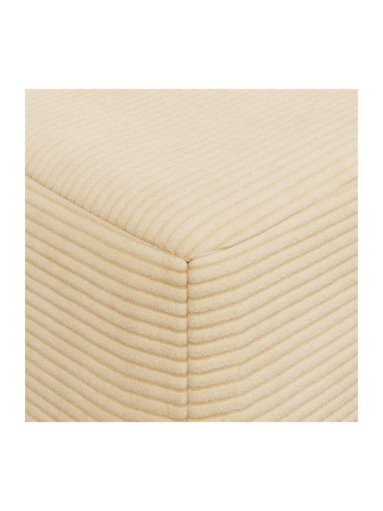 Multifunctional Bean Bag Sofa Cream 120x60x49cm