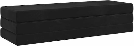 Vielseitiger Sitzsack Kanape Schwarz 200x67x45cm