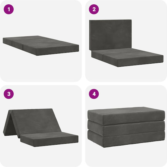 Multifunctional Bean Bag Sofa Dark Gray 100x67x45cm