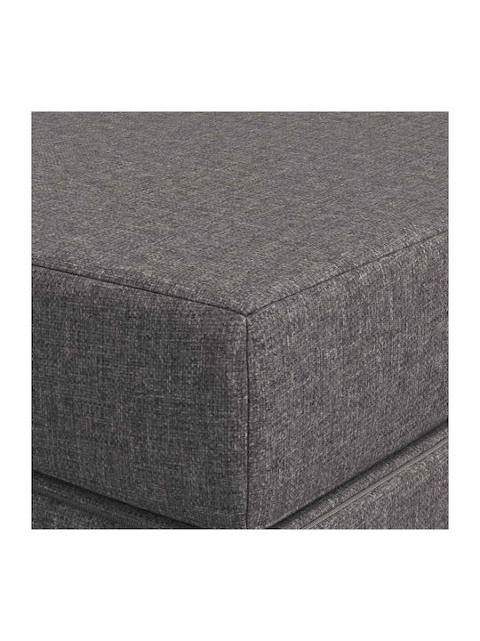 Fotoliu Puf Polimorfic Canapea Gri Deschis 180x67x45cm