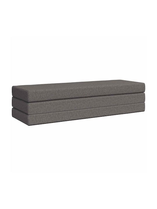 Fotoliu Puf Polimorfic Canapea Gri Deschis 180x67x45cm