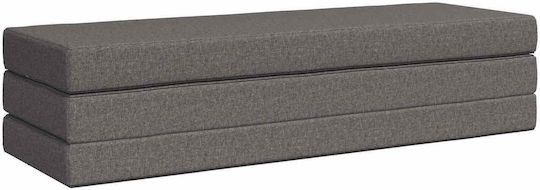 Fotoliu Puf Polimorfic Canapea Gri Deschis 180x67x45cm