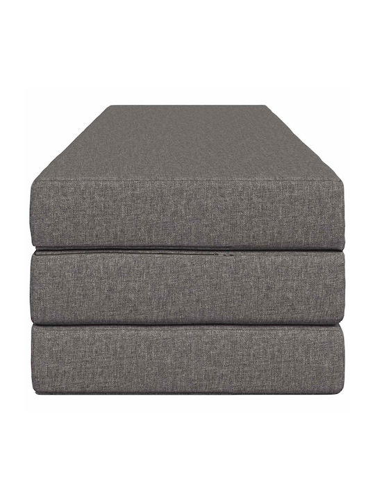Fotoliu Puf Polimorfic Canapea Gri Deschis 180x67x45cm