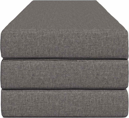 Fotoliu Puf Polimorfic Canapea Gri Deschis 180x67x45cm