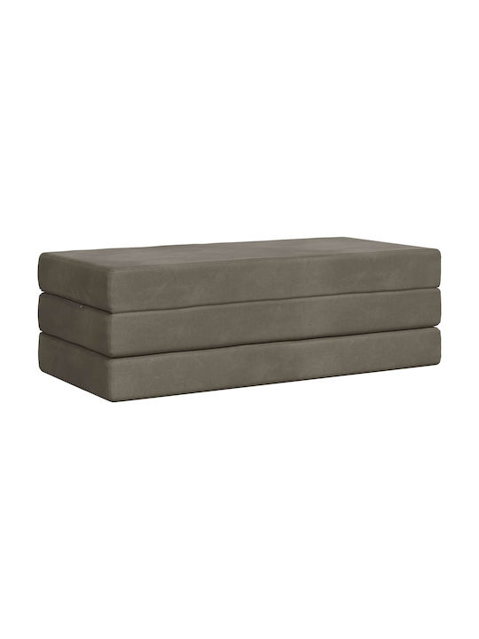 Fotoliu Puf Polimorfic Canapea Gri Deschis 140x67x45cm