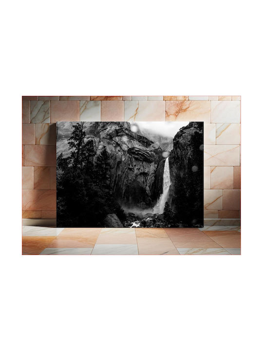Панел Waterfall В Черно И Бяло Катаралък 100x70