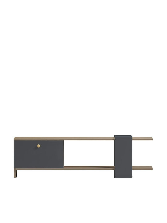 Έπιπλο Τηλεόρασης Standi Ανθρακί Μ120xΠ25xΥ36.8cm
