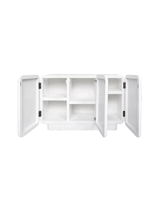 Bufet Kooldio Din Lemn Alb 120x37.5x69cm