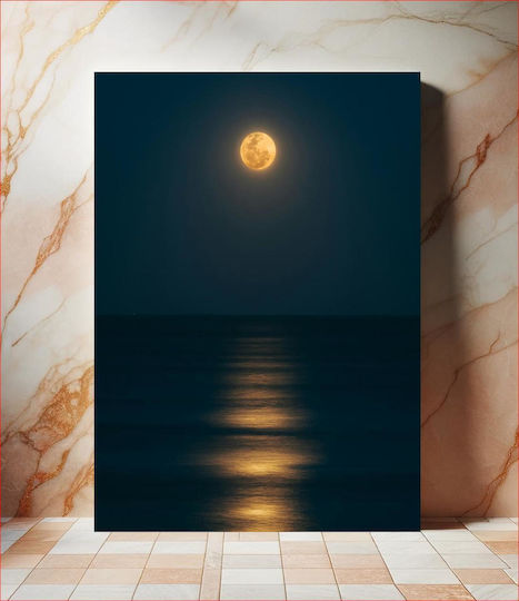 Moonlit Sea Φεγγαρόλουστη Θάλασσα σε Καμβά Moonlit Sea Φεγγαρόλουστη Θάλασσα σε Καμβά