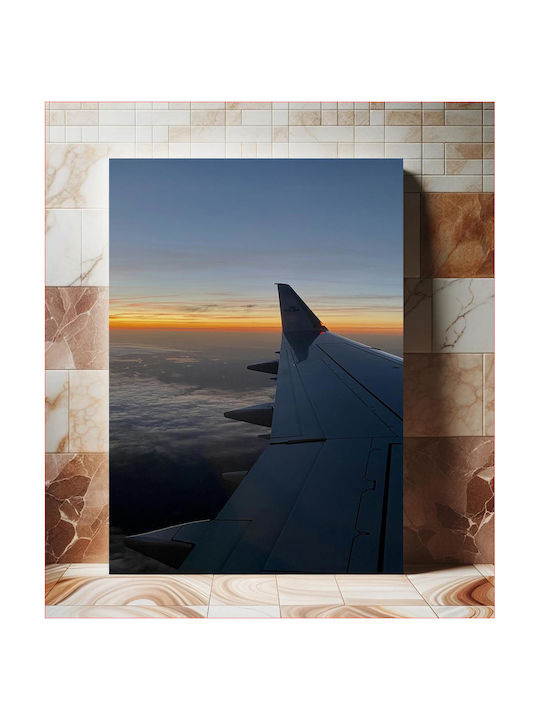 Панел Sunrise From Airplane Window Изгрев Прозорец Самолет 70x100