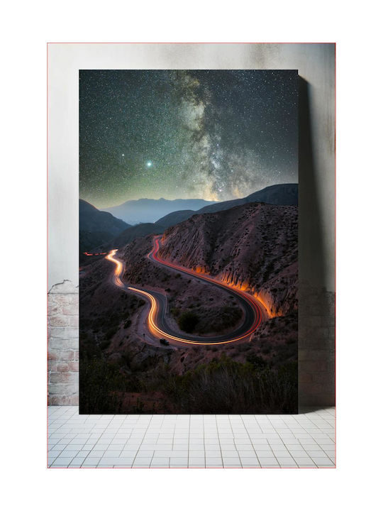 Панел Winding Road Under Stars Път С Завои Под Звезди 100x150