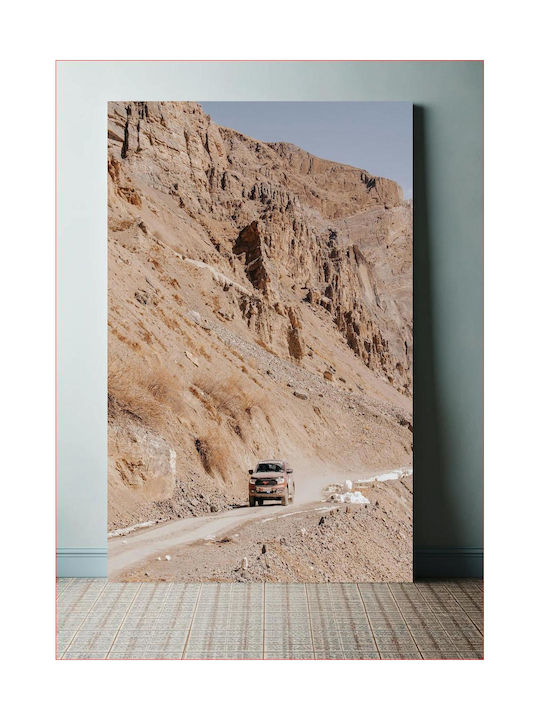 Панел Car On A Mountain Road Автомобил Планински Път 40x65