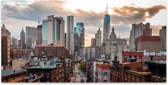 Megapap New York Manhattan Canvas 140x70 cm