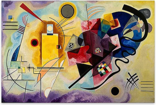 Megapap Yellow Red Blue Canvas 70x50 cm