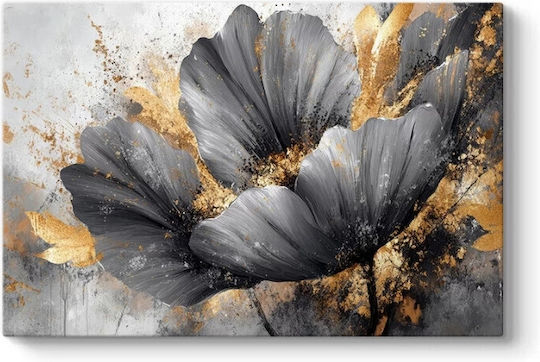 Megapap Flowers Whispering In The Night Πίνακας σε Καμβά 140x100cm
