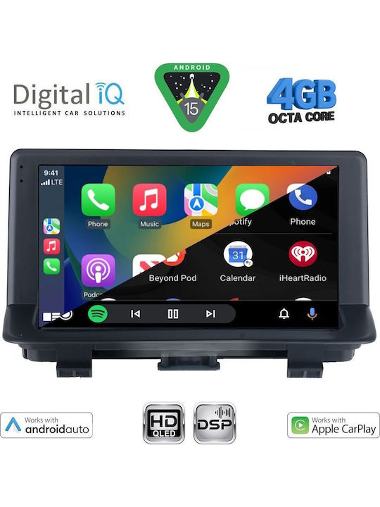 Digital IQ Car Audio System for Audi Q3 2013-2018 (Bluetooth/USB/WiFi/GPS/Apple CarPlay/Android Auto) with 9" Touch Screen