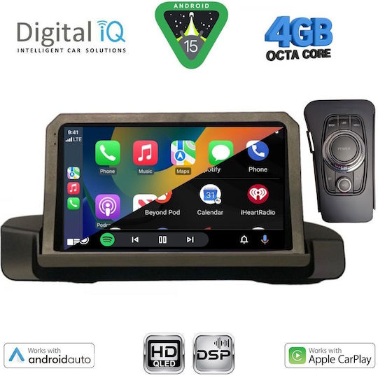 Digital IQ Ηχοσύστημα Αυτοκινήτου για BMW Σειρά 3 2005-2012 (Bluetooth/USB/WiFi/GPS/Apple-Carplay/Android-Auto) με Οθόνη Αφής 9"