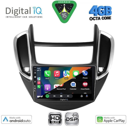 Digital IQ Ηχοσύστημα Αυτοκινήτου για Chevrolet Trax 2014-2022 (Bluetooth/USB/WiFi/GPS/Apple-Carplay/Android-Auto) με Οθόνη Αφής 9"