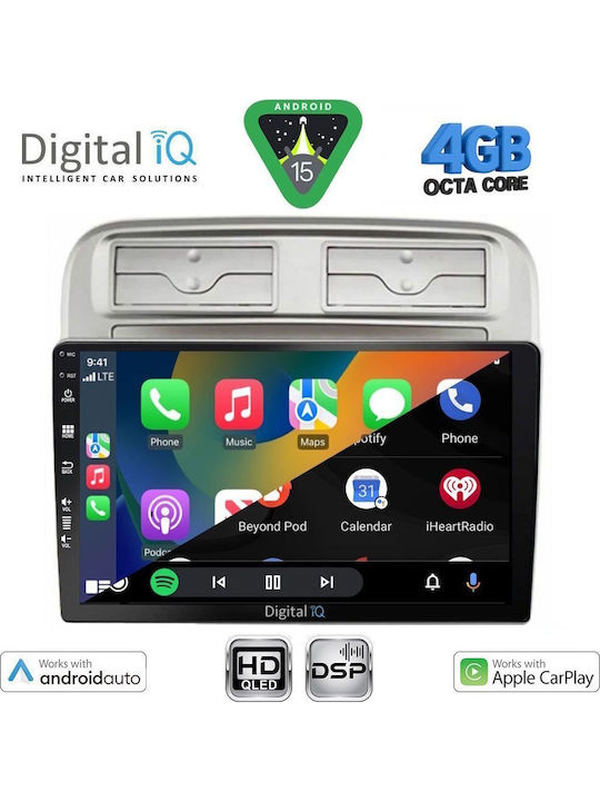 Digital IQ Car Audio System for Fiat Grande Punto 2005-2012 Bluetooth USB WiFi GPS Apple CarPlay Android Auto with 9" Touch Screen