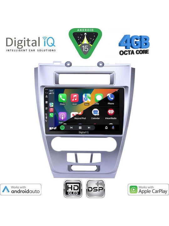 Digital IQ Car Audio System for Ford Fusion 2012-2017 Bluetooth USB WiFi GPS Apple CarPlay Android Auto with 10" Touch Screen