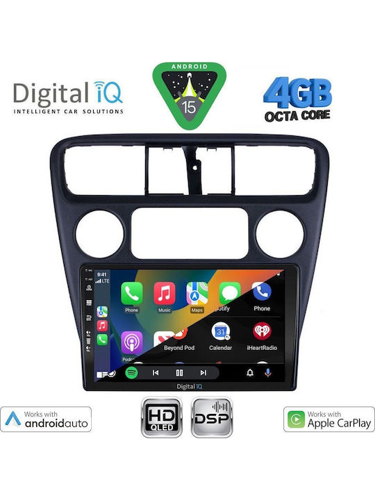 Digital IQ Car Audio System for Honda Accord 1998-2004 Bluetooth USB WiFi GPS Apple CarPlay Android Auto with 9" Touch Screen
