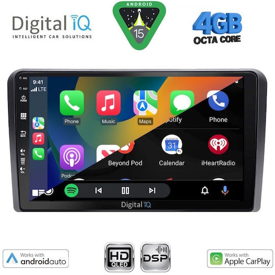 Digital IQ Car Audio System for Hyundai H-1 2007-2020 (Bluetooth/USB/WiFi/GPS/Apple CarPlay/Android Auto) with 9" Touch Screen