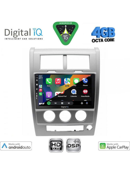 Digital IQ Car Audio System for Jeep Cherokee / Liberty 2007-2014 (Bluetooth/USB/WiFi/GPS/Apple CarPlay/Android Auto) with 10" Touch Screen
