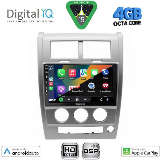 Digital IQ Car Audio System for Jeep Cherokee / Liberty 2007-2014 (Bluetooth/USB/WiFi/GPS/Apple CarPlay/Android Auto) with 10" Touch Screen