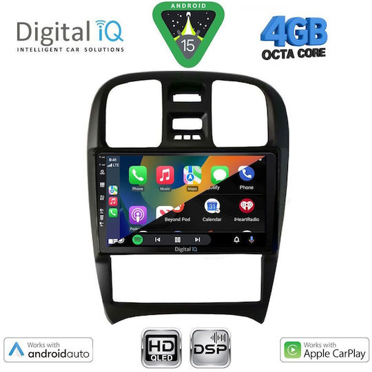 Digital IQ Ηχοσύστημα Αυτοκινήτου για Hyundai Sonata 2000-2006 (Bluetooth/USB/WiFi/GPS/Apple-Carplay/Android-Auto) με Οθόνη Αφής 9"