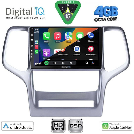 Digital IQ Ηχοσύστημα Αυτοκινήτου για Jeep Grand Cherokee 2011-2014 (Bluetooth/USB/WiFi/GPS/Apple-Carplay/Android-Auto) με Οθόνη Αφής 9"