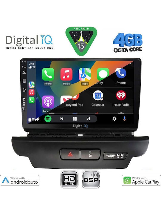 Digital IQ Car Audio System for Kia Ceed / XCeed 2018-2022 (Bluetooth/USB/WiFi/GPS/Apple CarPlay/Android Auto) with 9" Touch Screen