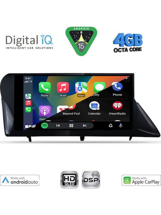Digital IQ Car Audio System for Lexus RX 2009-2014 Bluetooth USB WiFi GPS Apple CarPlay Android Auto with 9" Touch Screen