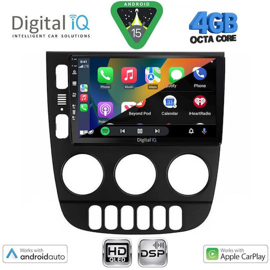 Digital IQ Car Audio System for Mercedes-Benz ML 2002-2005 Bluetooth USB WiFi GPS Apple CarPlay Android Auto with 9" Touch Screen