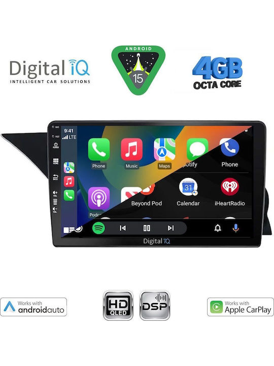 Digital IQ Car Audio System for Mercedes-Benz GLK 2013-2017 Bluetooth USB WiFi GPS Apple CarPlay Android Auto with 9" Touch Screen