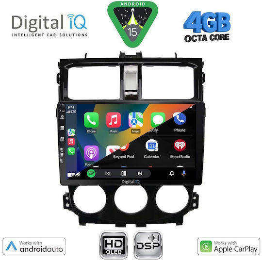 Digital IQ Ηχοσύστημα Αυτοκινήτου για Mitsubishi Colt 2013-2023 (Bluetooth/USB/WiFi/GPS/Apple-Carplay/Android-Auto) με Οθόνη Αφής 9"
