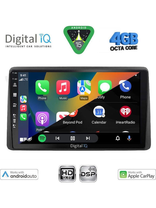 Digital IQ Car Audio System for Nissan Navara 1998-2004 Bluetooth USB WiFi GPS Apple CarPlay Android Auto with 10" Touch Screen