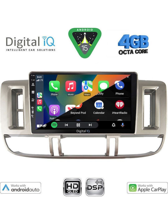 Digital IQ Car Audio System for Nissan X-Trail 2000-2004 (Bluetooth/USB/WiFi/GPS/Apple CarPlay/Android Auto) with 9" Touch Screen