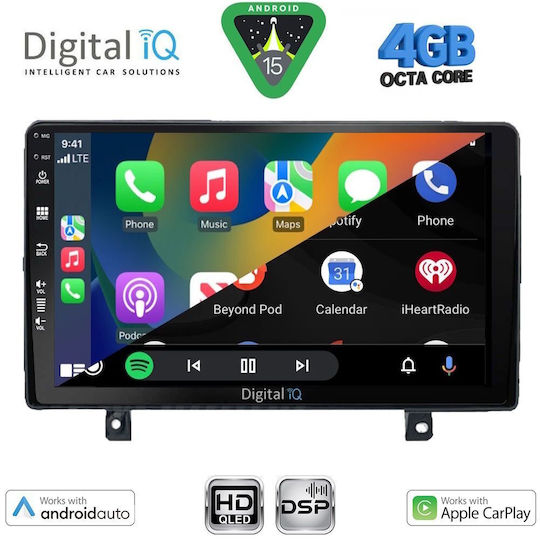 Digital IQ Автомобилна Аудио Система за Opel Astra 2004-2010 (Bluetooth/USB/Вграден Wi-Fi/GPS/Apple CarPlay/Android Auto) с Touch Screen 9"