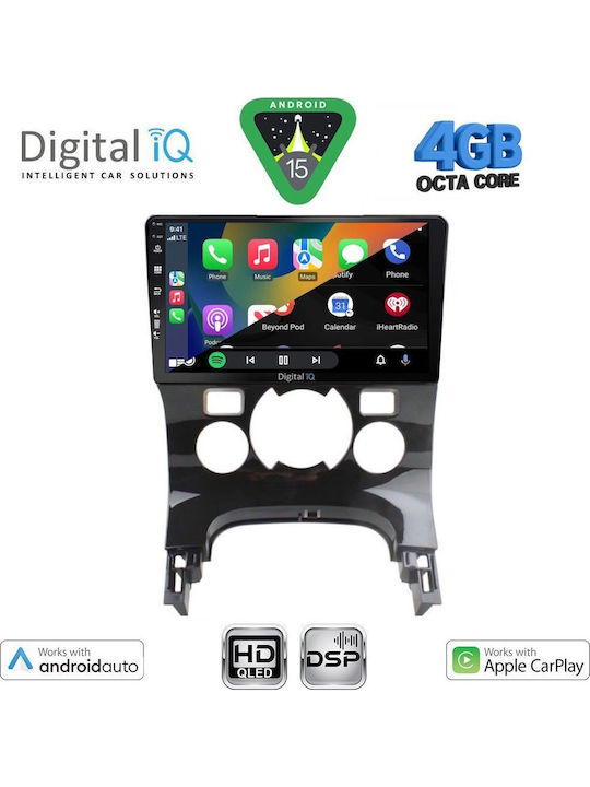 Digital IQ Car Audio System for Peugeot 3008 2008-2016 with Clima Bluetooth USB WiFi GPS Apple CarPlay Android Auto with 9" Touch Screen