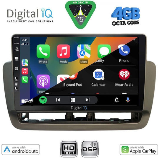 Digital IQ Car Audio System for Seat Ibiza 2012-2015 Bluetooth USB WiFi GPS Apple CarPlay Android Auto with 9" Touch Screen
