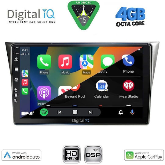 Digital IQ Ηχοσύστημα Αυτοκινήτου για Subaru Impreza 2002-2008 (Bluetooth/USB/WiFi/GPS/Apple-Carplay/Android-Auto) με Οθόνη Αφής 9"