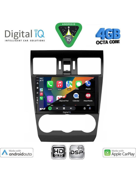 Digital IQ Car Audio System for Subaru Forester / Impreza 2013-2019 (Bluetooth/USB/WiFi/GPS/Apple CarPlay/Android Auto) with 9" Touch Screen