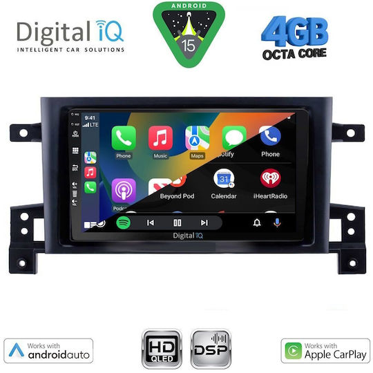 Digital IQ Car Audio System for Suzuki Grand Vitara 2005-2015 (Bluetooth/USB/WiFi/GPS/Apple CarPlay/Android Auto) with 9" Touch Screen