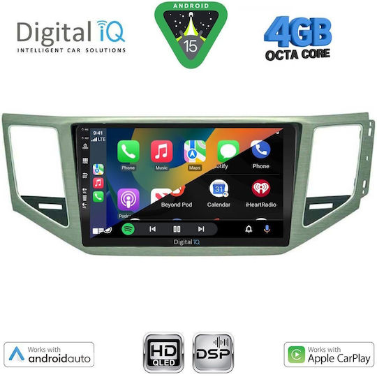Digital IQ Car Audio System for Mercedes-Benz SL Volkswagen Golf Sportsvan 2014-2021 Bluetooth USB WiFi GPS Apple CarPlay Android Auto with 10" Touch Screen