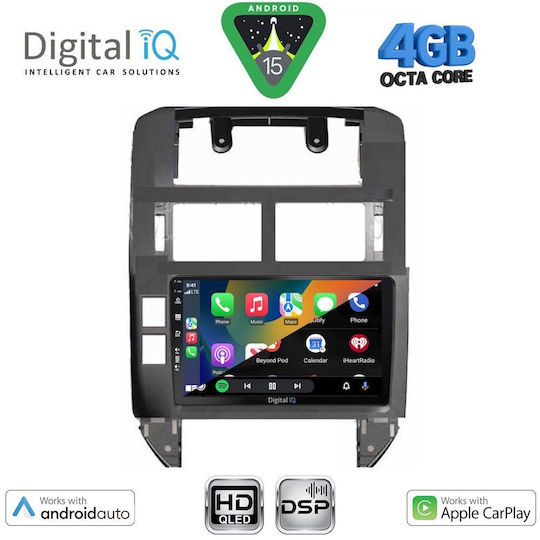 Digital IQ Car Audio System for Volkswagen Polo 2002-2009 Bluetooth USB WiFi GPS Apple CarPlay Android Auto with 9" Touch Screen