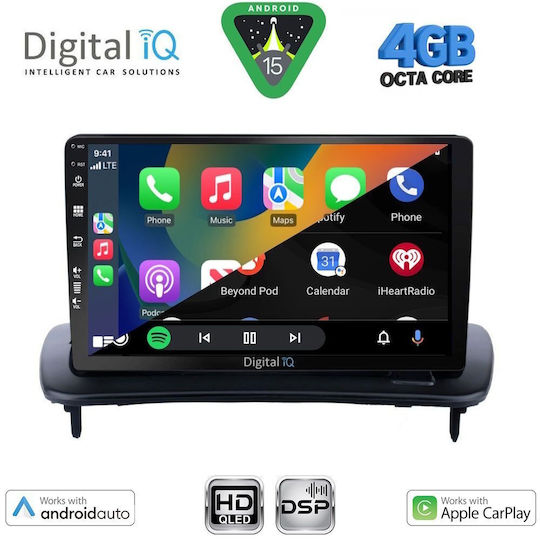 Digital IQ Car Audio System for Volvo C30 / S40 2004-2013 (Bluetooth/USB/WiFi/GPS/Apple CarPlay/Android Auto) with 9" Touch Screen