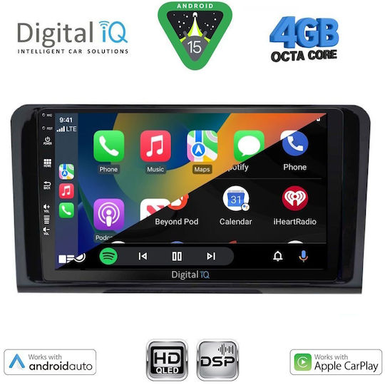 Digital IQ Car Audio System for Mercedes-Benz ML / GL Class 2005-2011 Bluetooth USB WiFi GPS Apple CarPlay Android Auto with 9" Touch Screen