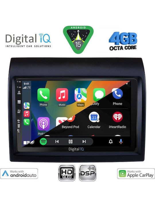 Digital IQ Car Audio System for Peugeot Boxer Fiat Ducato Citroen Jumper 2011-2021 Bluetooth USB WiFi GPS Apple CarPlay Android Auto with 9" Touch Screen