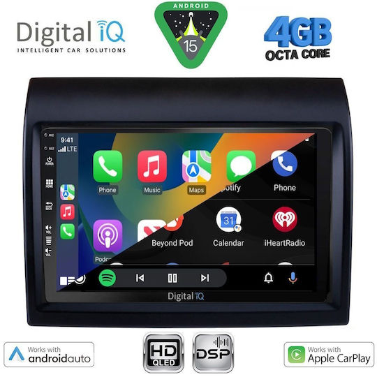 Digital IQ Ηχοσύστημα Αυτοκινήτου για Peugeot Boxer Fiat Ducato Citroen Jumper 2011-2021 (Bluetooth/USB/WiFi/GPS/Apple-Carplay/Android-Auto) με Οθόνη Αφής 9"