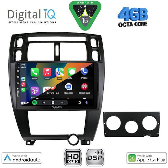 Digital IQ Ηχοσύστημα Αυτοκινήτου για Hyundai Tucson 2004-2010 (Bluetooth/USB/WiFi/GPS/Apple-Carplay/Android-Auto) με Οθόνη Αφής 10"